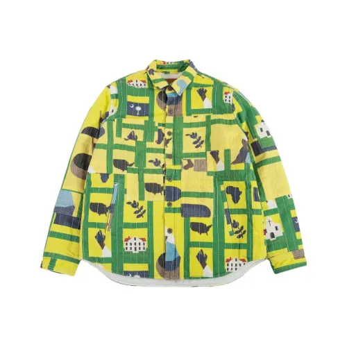 Denim Tears Denim Tears X Levis Co Branded Series Желтый, зеленый Унисекс Куртки