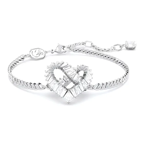 Swarovski Matrix Синтетический Кубический Цирконий Браслеты с Стразами Серебряный Женские