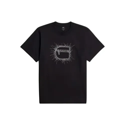 STAR RAW Черная мужская футболка