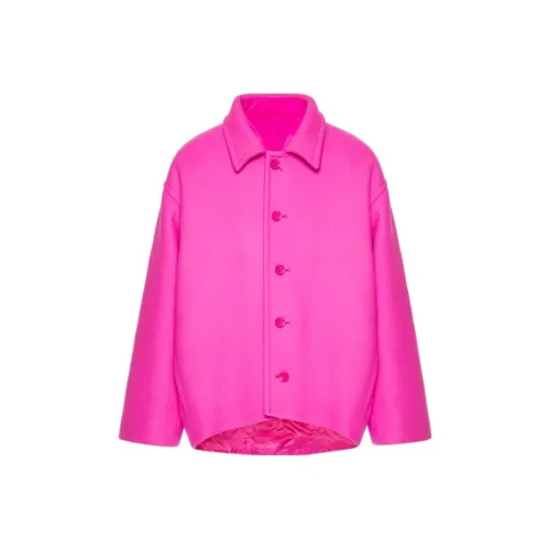 Valentino Pink Pp Collection FW22 Куртки Пальто Мужской Мужской Розовый