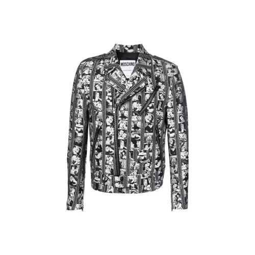 MOSCHINO Мужские черные куртки