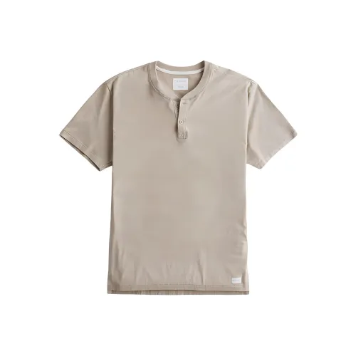 Hollister T-Shirt Мужская Коричнево-Желтая