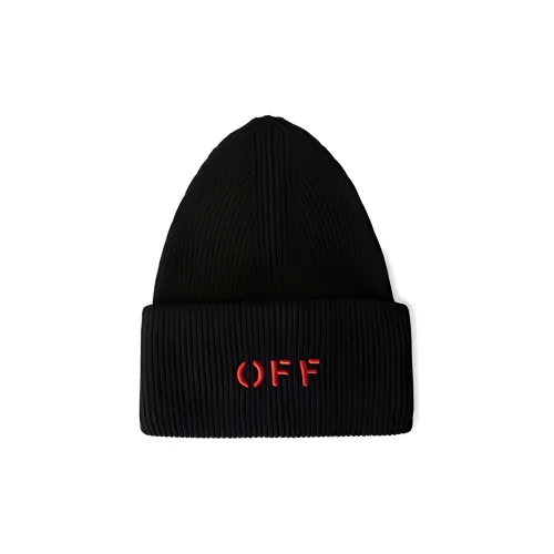 OFF Белый Хлопковый Кашемировый Бини Мужской Черный