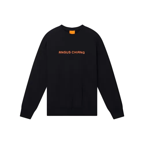 ANGUS CHIANG Черные Мужские Свитшоты