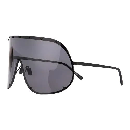 RICK OWENS совместный бренд RO Ацетат Нерегулярная форма Солнцезащитные очки Женские Черный