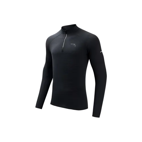 ANTA Running Collection Бег Т-Рубашка Мужская Основная Черная