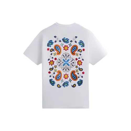 KITH Пейсли Tee T-Shirt Рубашка Унисекс Белый