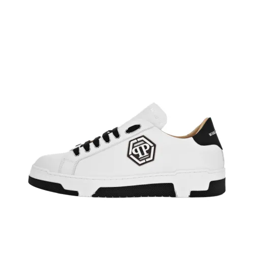 PHILIPP PLEIN Lo Топ Hexagon Low Топ Скейтборд Кроссовки Унисекс Белый