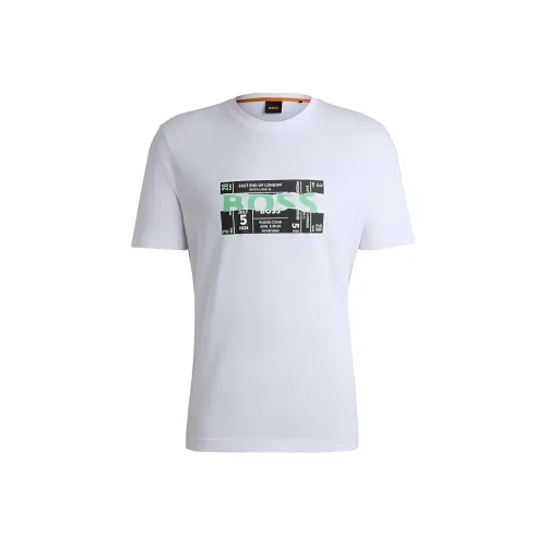 Hugo Boss Белая Мужская T-Рубашка