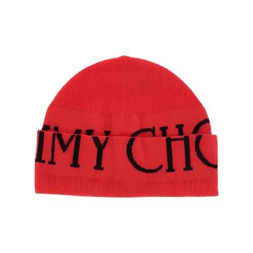 Jimmy Choo Шерсть Вискоза Полиамид Кашемир Шапки-бини Женские Красный