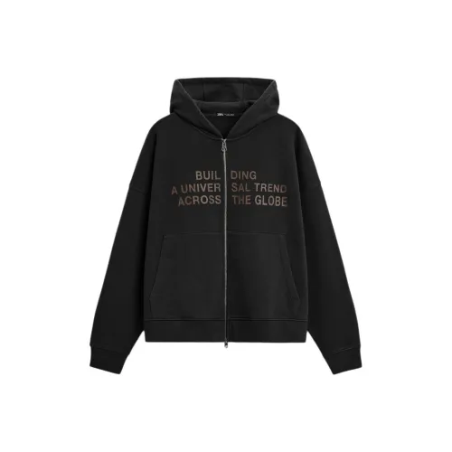 ZARA Черные Мужские Свитшоты