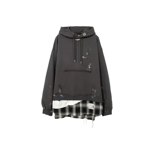 Maison Mihara Yasuhiro Черные Мужские Свитшоты
