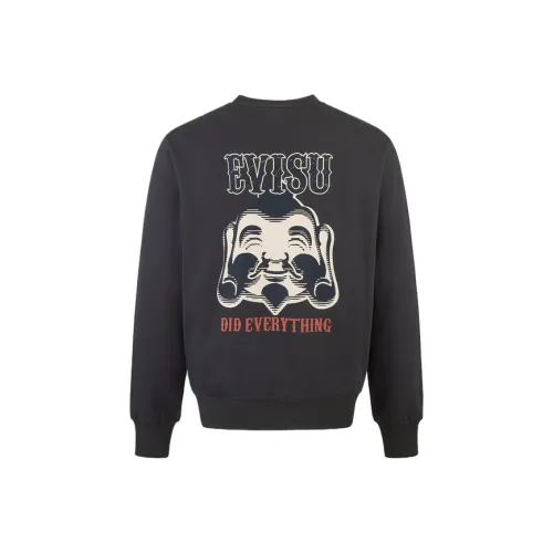 EVISU Свитшот Мужской Угольный Серый
