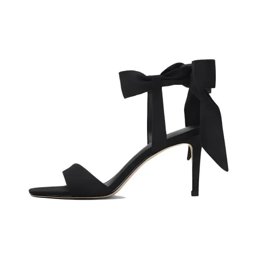 Lan Miao One Ремешок Сандалии 8 см Женские Черный