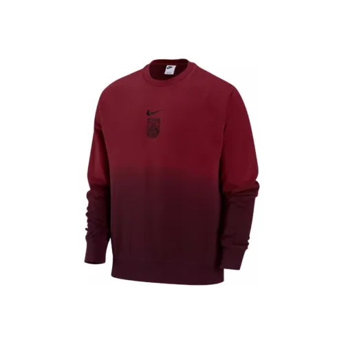 Nike Толстовка Мужской Темный Командный Красный Ночной Коричневый Красный Черный