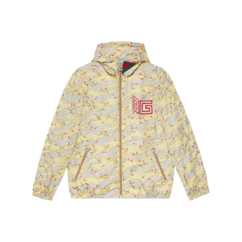 Gucci Fw22 Tanabata Series Куртки и Пальто Мужской Желтый