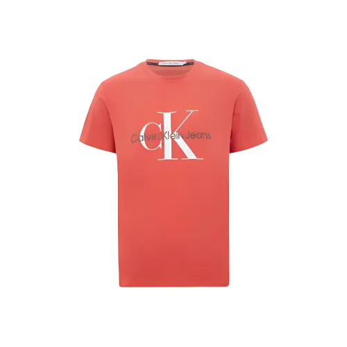 Calvin Klein Red Men's T-Shirts Кальвин Кляйн Красный Мужские Футболки