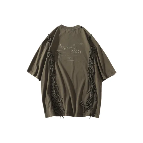 A SQUARE ROOT T-Shirt Унисекс Серый Кофейный