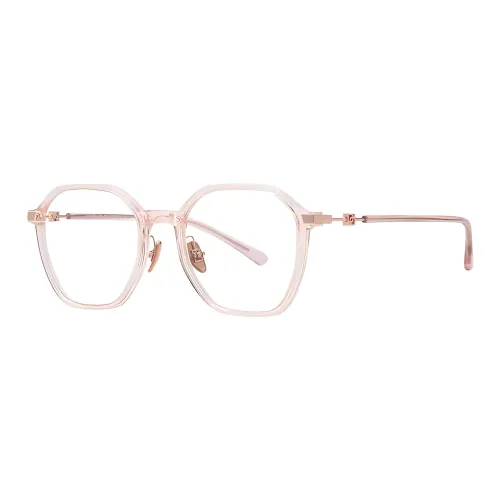 PORTS TR Памятный пластик Нерегулярная форма Оправа для очков Унисекс Прозрачно-розовый