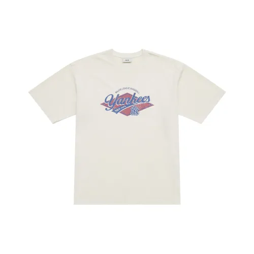 MLB Preppy Style Collection New York Yankees SS25 T-Shirt Унисекс Deep Айвори