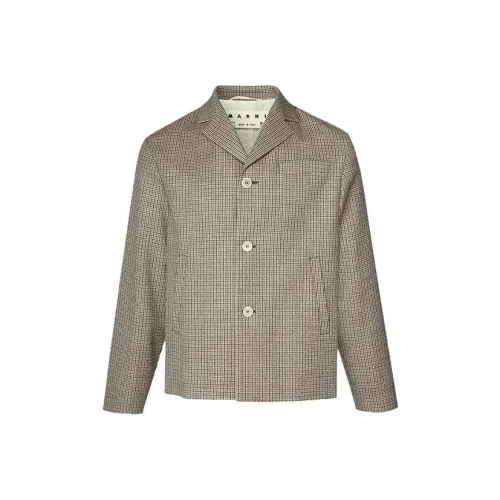 MARNI Коричневый Мужские Куртки