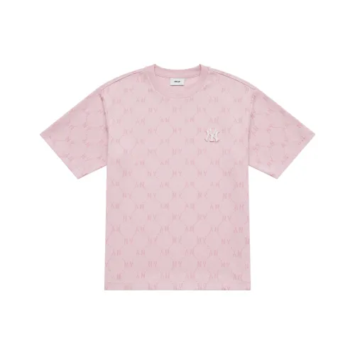 MLB MONOGRAM Коллекция New York Yankees SS25 T-Shirt Unisex Hemp Pink