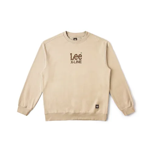 Lee совместный модель FW24 Свитшот Унисекс Бежевый