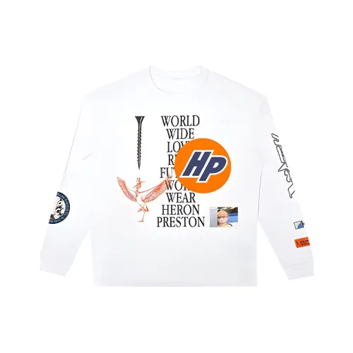 HERON PRESTON Белый Мужской Свитшот