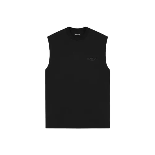 REPRESENT Мужские майки черного цвета