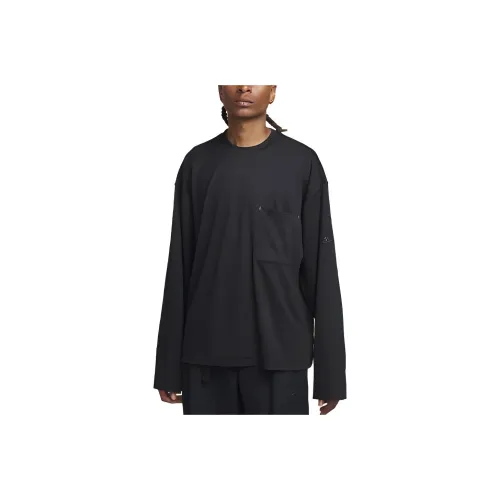 nike Спортивная длинная рубашка с длинным рукавом для мужчин черная
