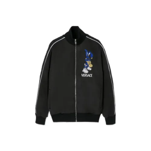 VERSACE Мужские черные куртки