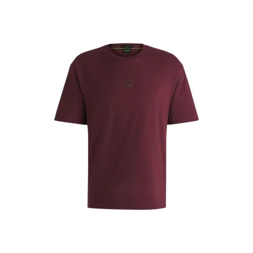 Hugo Boss Мужские рубашки T из бургунди
