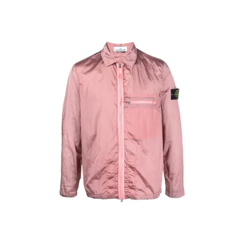 STONE ISLAND SS23 Nylon Meta Куртки и Пальто Мужской Розовый
