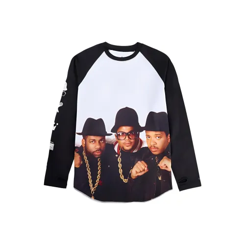 BURTON X RUN DMC Co Бренд Tech T Рубашка Мужская Черно-белая