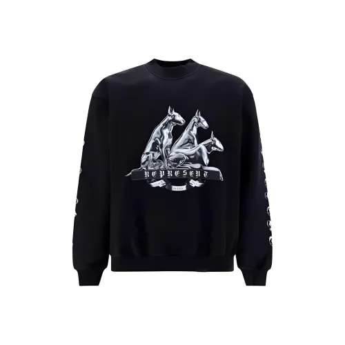 REPRESENT Черные Мужские Свитшоты