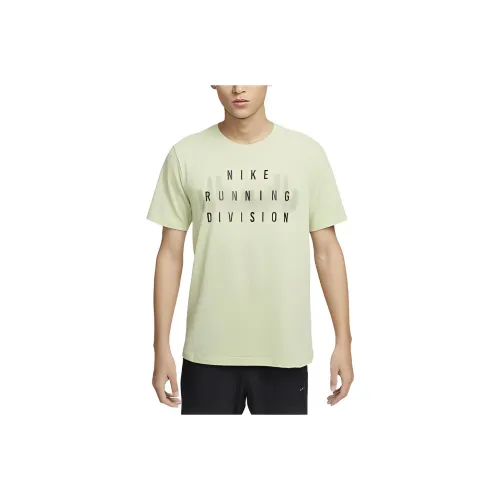 nike Dri Fit Бег Division T Shirt Мужской Оливковый