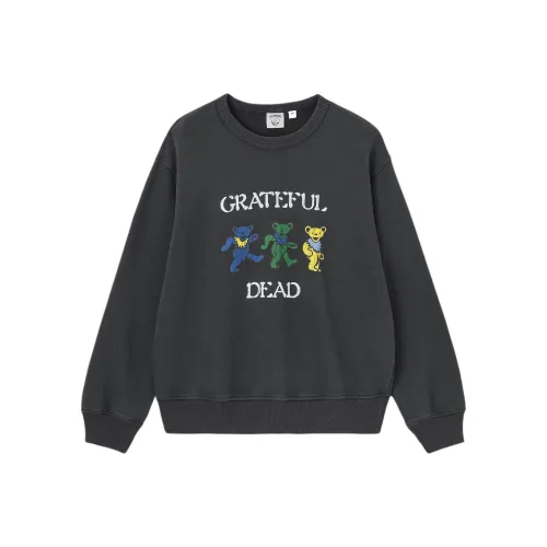 GU GRATEFUL DEAD Коллаборация 08 Темно-серый Унисекс Свитшоты