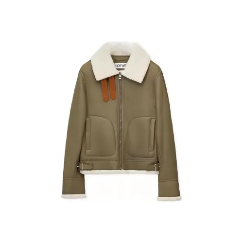 LOEWE SS23 Куртки и Пальто Мужской Серый Белый