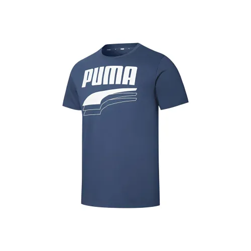 PUMA Rebel Bold T Рубашка Мужская Темно-Джинсовый Синий