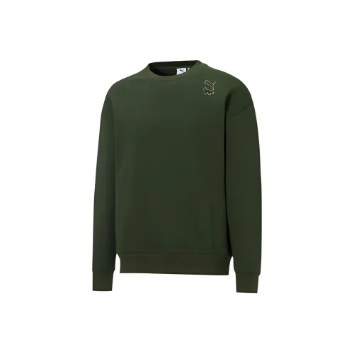 PUMA Maison Kitsune Зеленый Унисекс Свитшоты