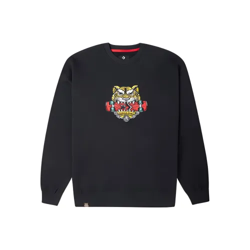 Конверс Черный Унисекс Свитшоты