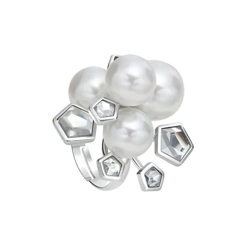 MIDNIGHT OPERA HOUSE Swarovski Элемент Кольца Белый Женские