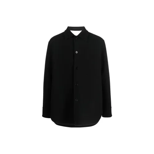 JIL SANDER Мужские черные куртки