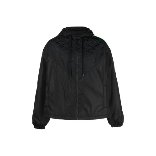 VERSACE Мужские черные куртки