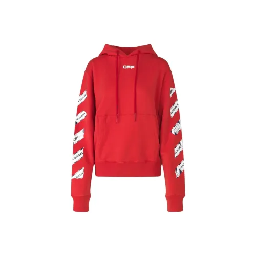 Off Белый Красный Мужские Толстовки