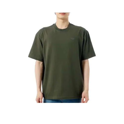 DIESEL SS25 T Рубашка Мужская Оливково-зеленая