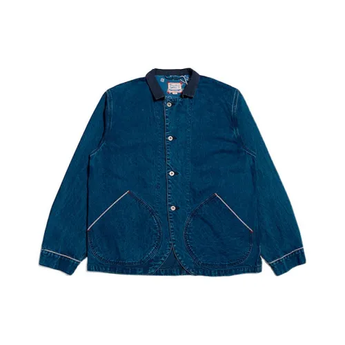 TEKABLU Loose Fit Куртка Мужская Джинсовая Синяя