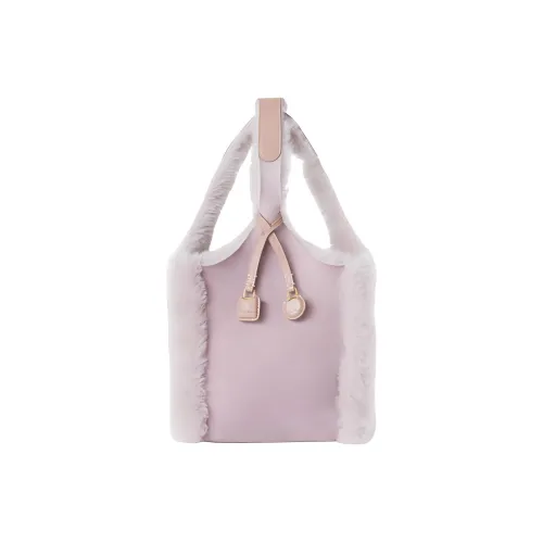 Loro Piana Shearling Sheep Leather Bag Women's Dawn Pink