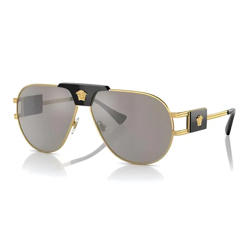 VERSACE Нерегулярная форма Солнцезащитные очки Мужской Золото