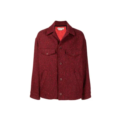 MARNI Темно-красные Мужские Куртки